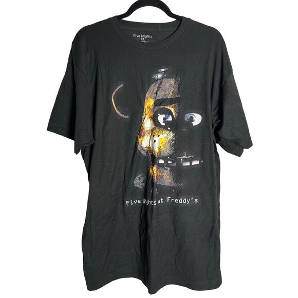 FIVE NIGHTS at FREDDY's New Black Short Sleeve Graphic Tee Size XL - Picture 2 of 4